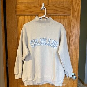 Aerie Cream Cowl Neck Sweater Cozy and Stylish